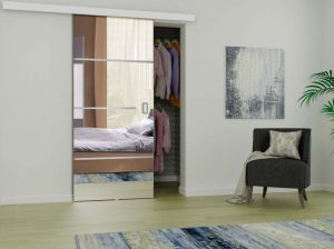 Drzwi naścienne przesuwne Mirror Plus 80 - sklep kier.furniture